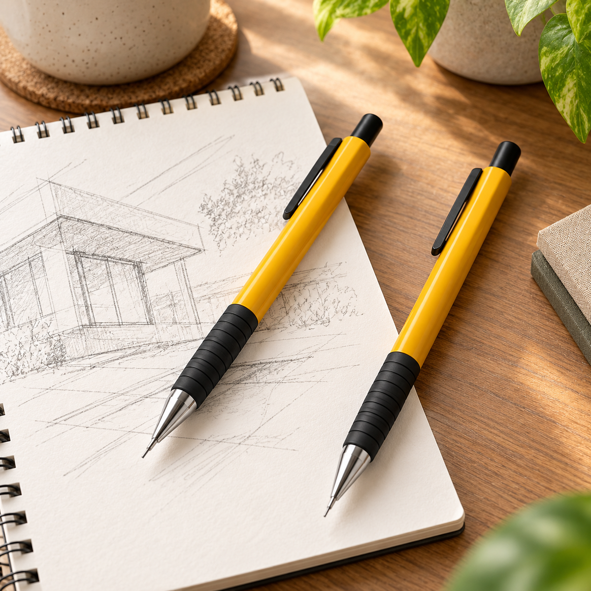 Mechanical Pencil Pair — lifestyle view