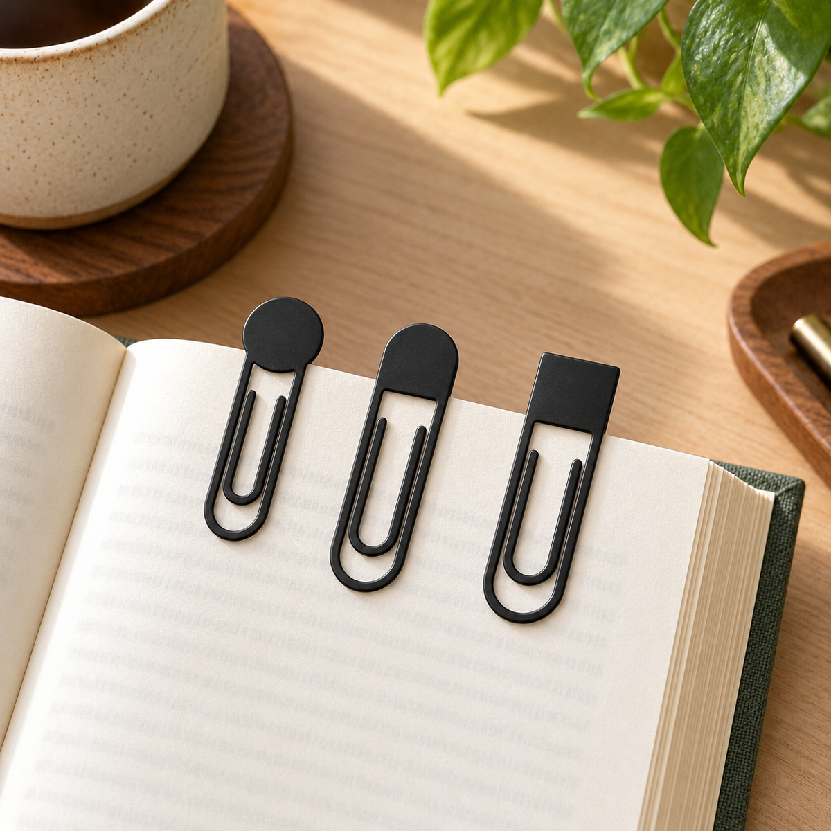 Metal Bookmark Trio — lifestyle view