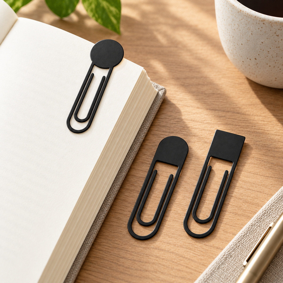 Metal Bookmark Trio — feature view
